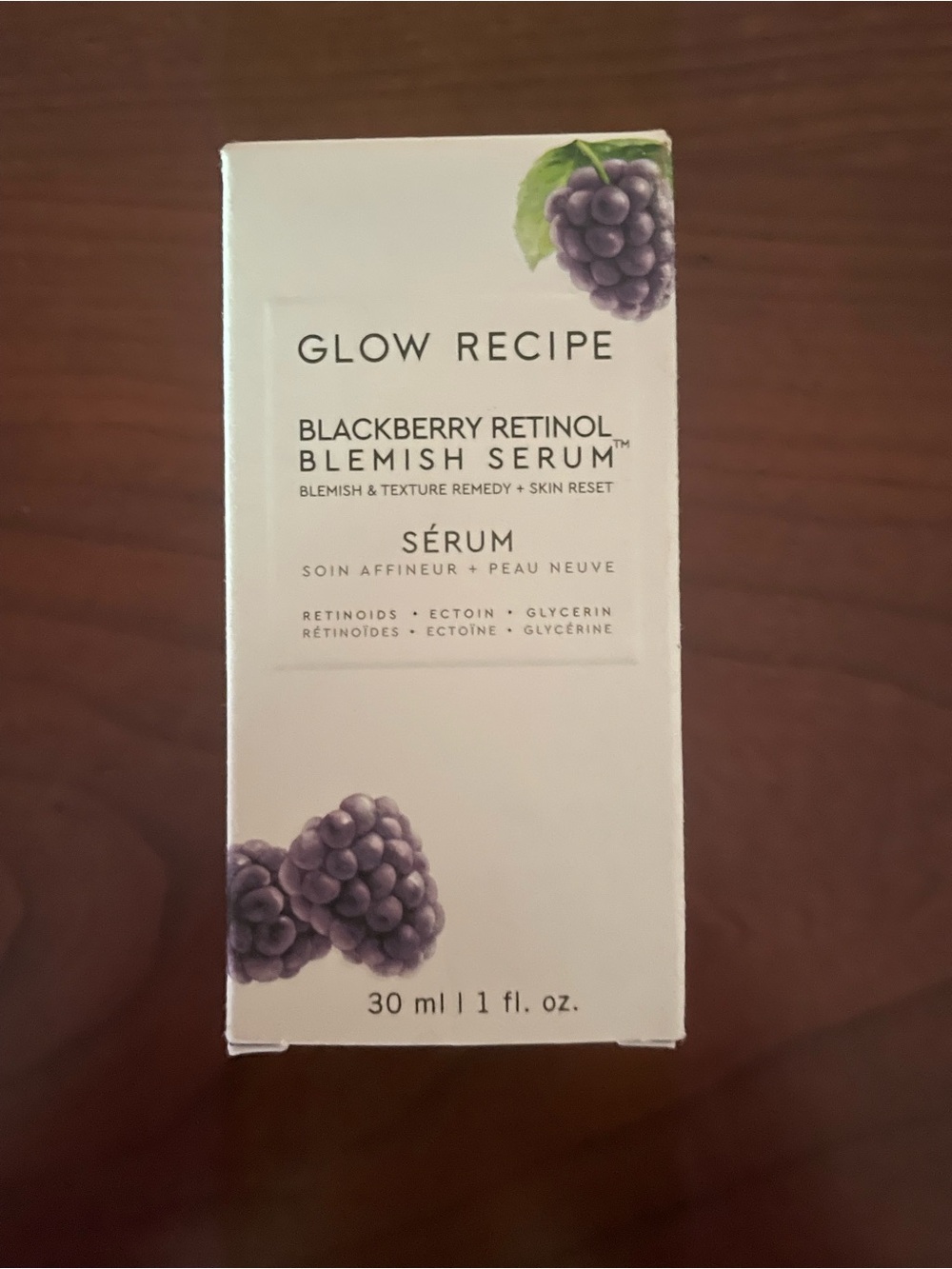 Glow Recipe Blackberry Retinol Blemish Serum - Purple & White